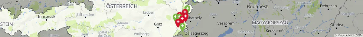 Kartenansicht für Apotheken-Notdienste in der Nähe von Deutsch Schützen-Eisenberg (Oberwart, Burgenland)